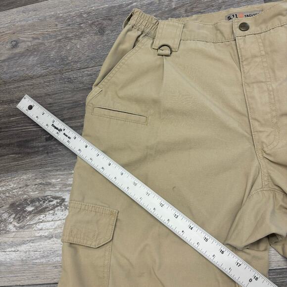 5.11 Tactical Taclite Pro Tan Khaki Mens 32x32 Ripstop Cargo Utility Work Pants - Picture 10 of 16
